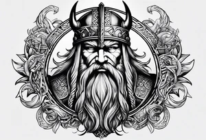 Valhalla viking  gods tattoo idea