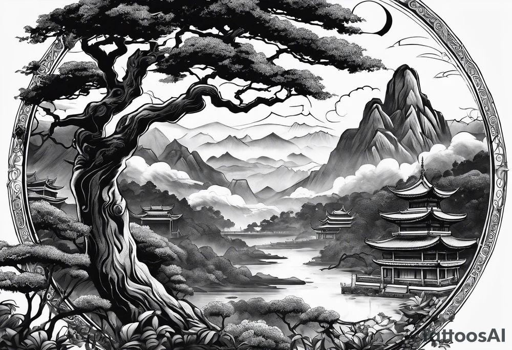 Homg Kong semester abroad at CityU and some trees and the number 6 carved in one tree tattoo idea