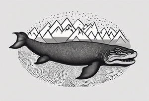 Lake monster tattoo idea