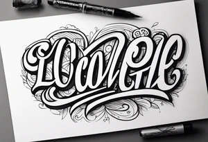 love letter tattoo idea