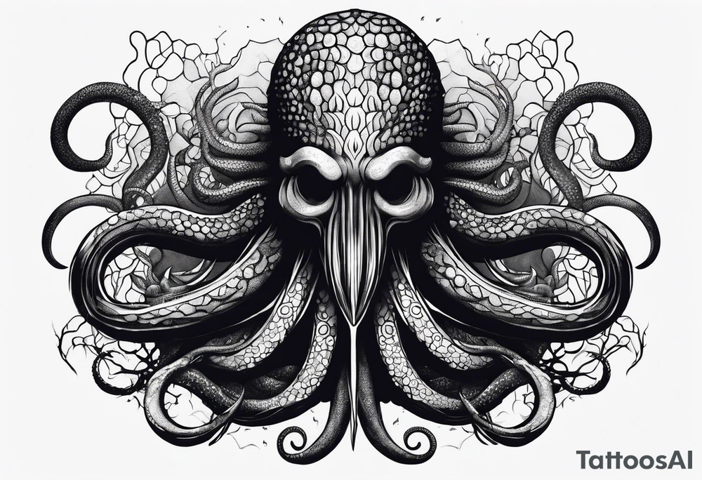 stranger things tentacle shadow monster tattoo idea