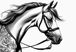 Horse sleeve tattoo idea