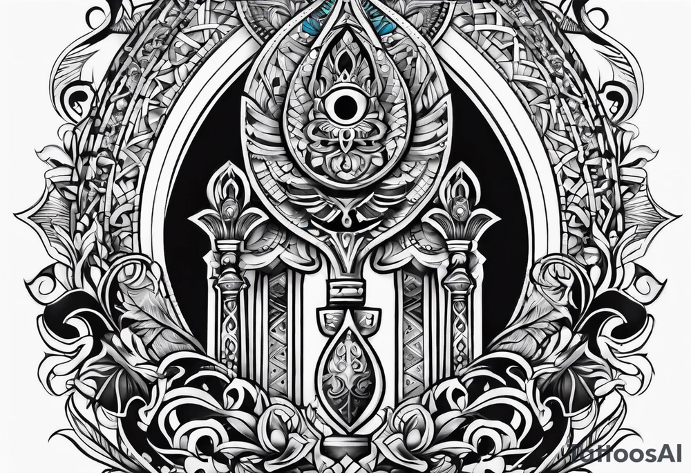 ankh Half sleeve tattoo idea