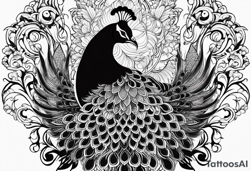 dark peacock tattoo
more majestic
demon peacock dark fantasy tattoo idea