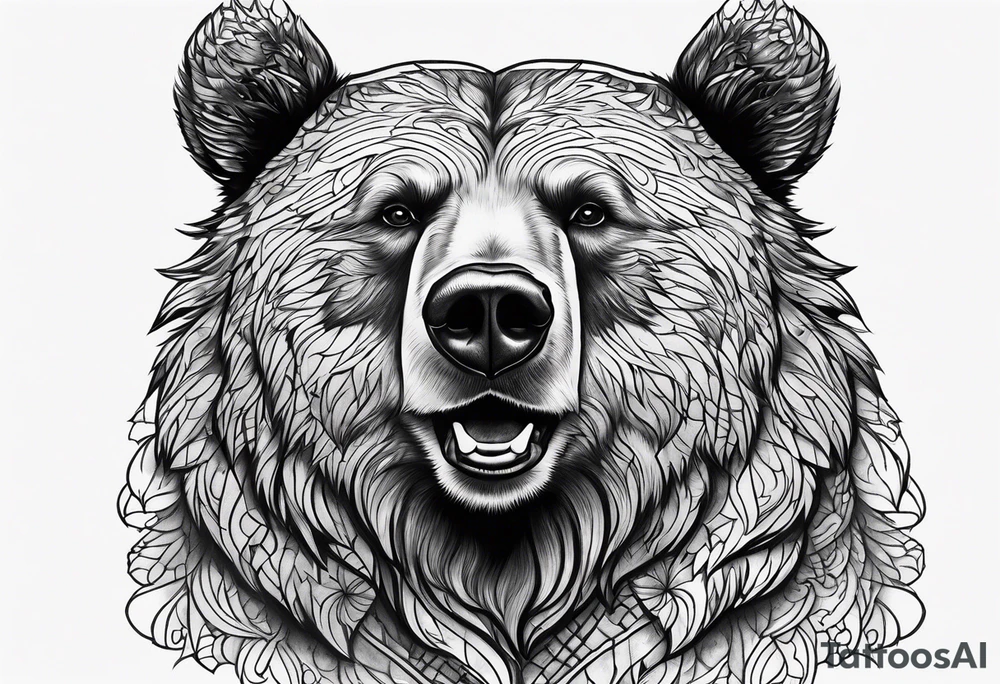 Dancing bear tattoo idea