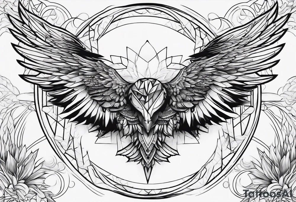 something to combine with wings tattoo idea