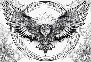 something to combine with wings tattoo idea