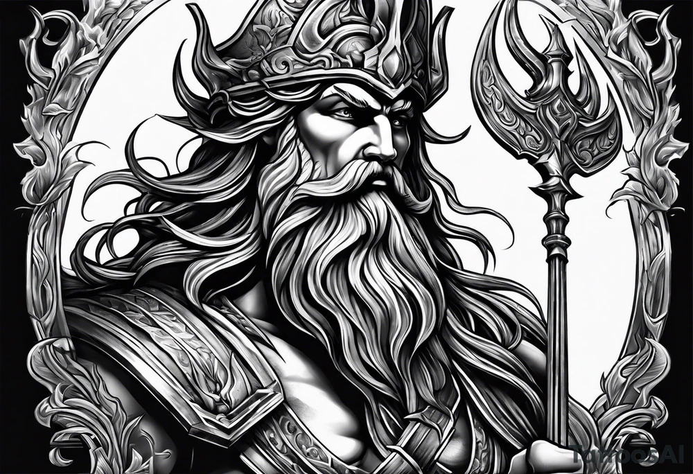 Poseidon tattoo idea