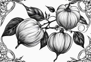 Physalis sleeve tattoo idea