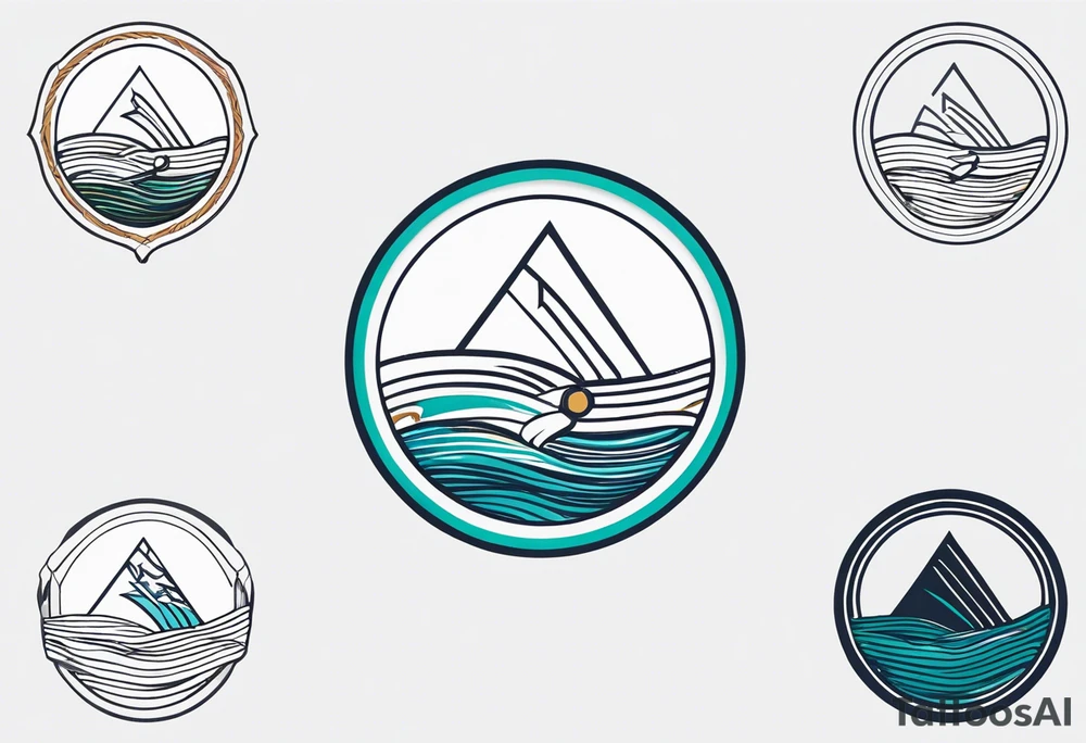 a logo for a bikini brand called Yaraí. Simple logo and unique symbolizing the meaning "lively waters" simpler than that . something that can be drawn but is unique tattoo idea