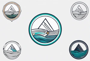 a logo for a bikini brand called Yaraí. Simple logo and unique symbolizing the meaning "lively waters" simpler than that . something that can be drawn but is unique tattoo idea