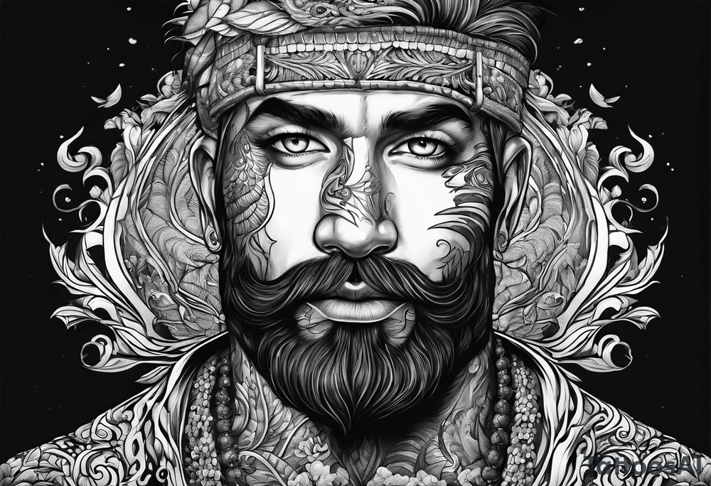man with multiple voices in his head turning into a river tattoo idea man with multiple voices in his head turning into a river tattoo idea