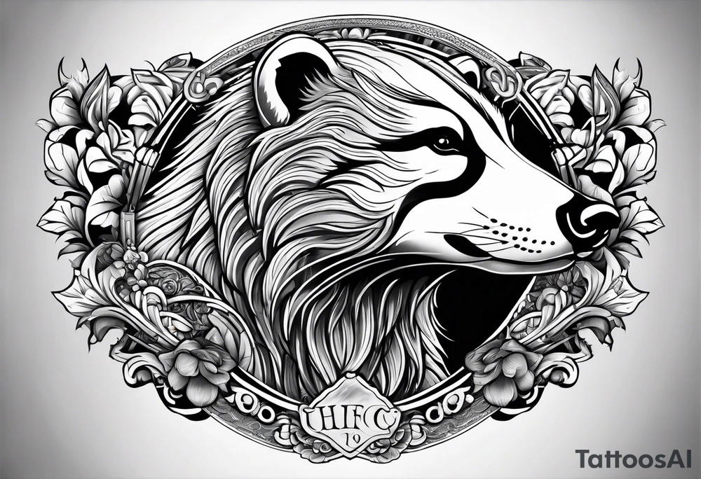 holy badger tattoo idea