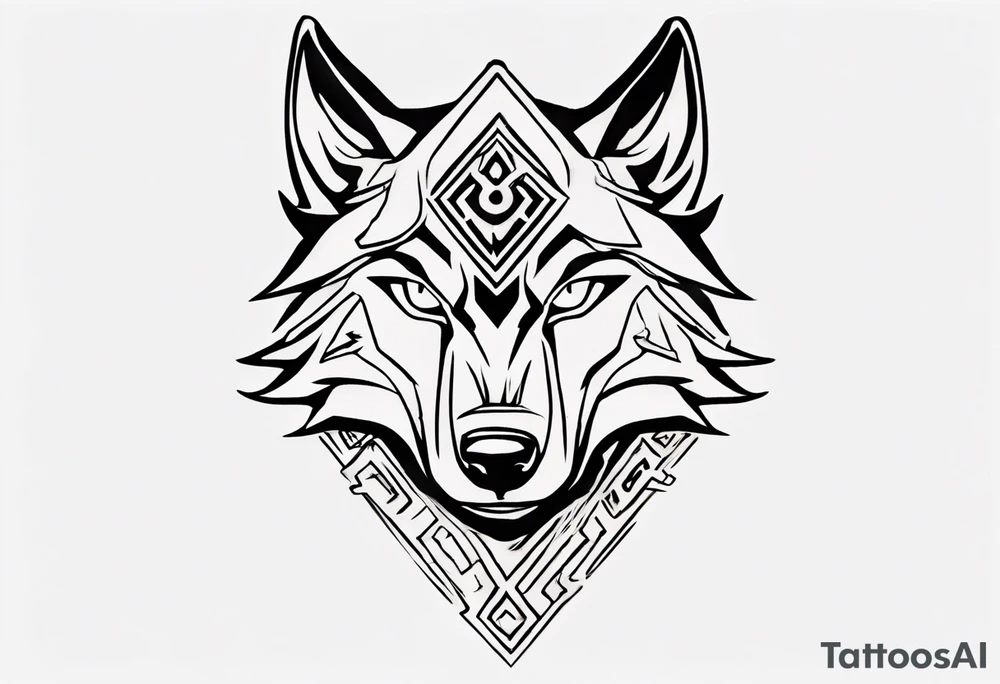 simple wolf head from zelda twilight princess tattoo idea simple wolf head from zelda twilight princess tattoo idea