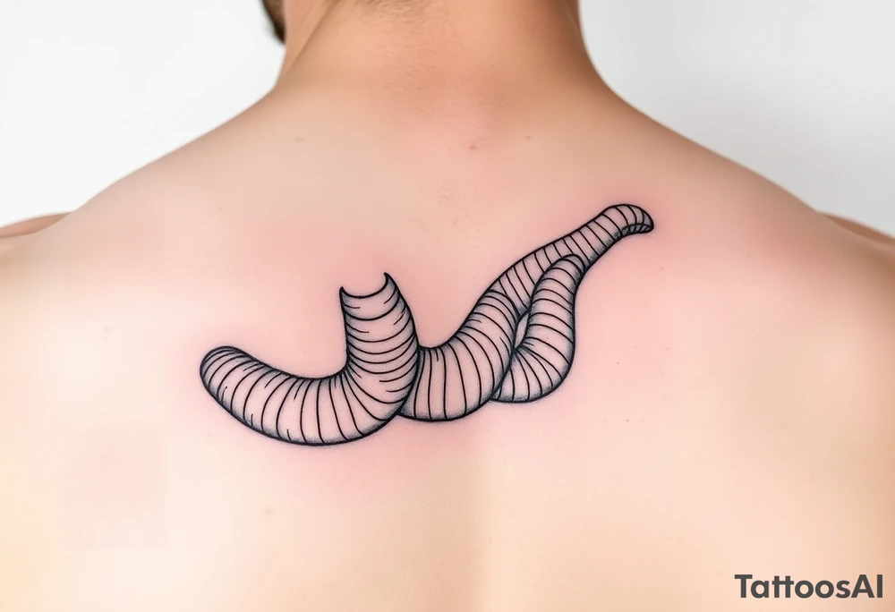 realistic dune themed tattoo sandworms tattoo idea