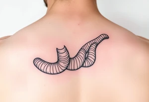 realistic dune themed tattoo sandworms tattoo idea