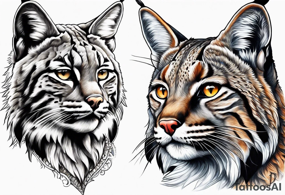 Bobcat hunting tattoo idea