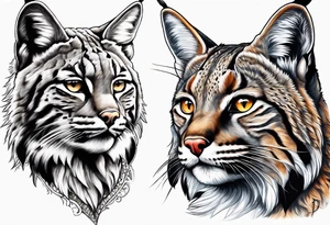 Bobcat hunting tattoo idea