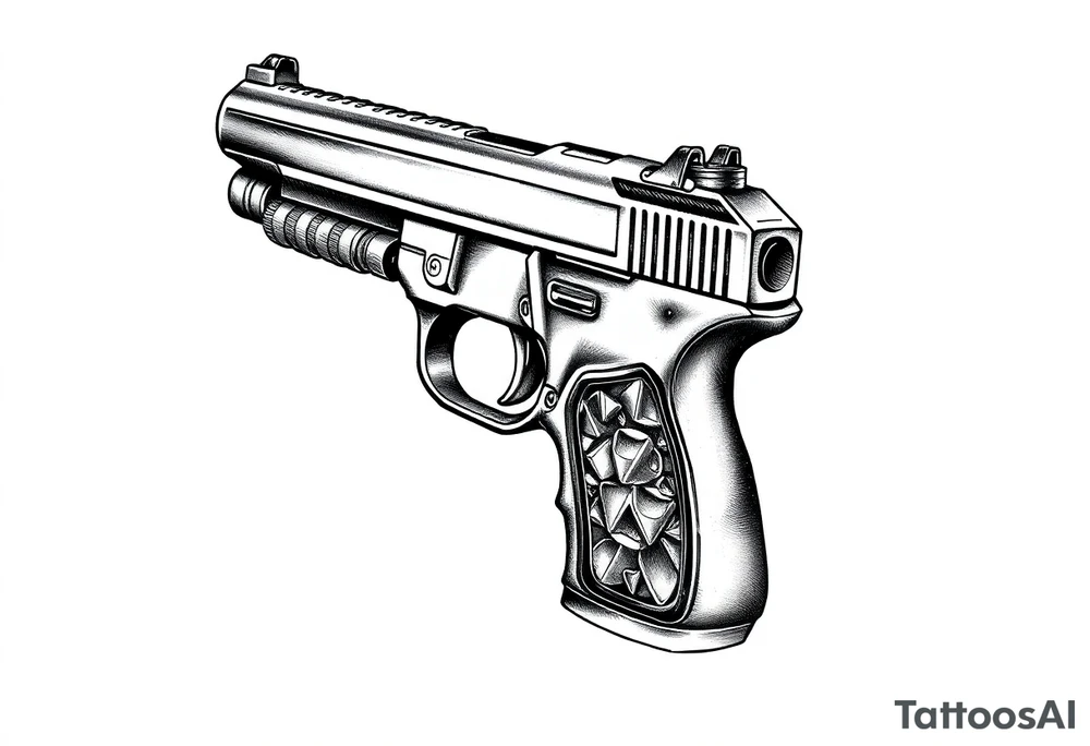 gun tattoo idea
