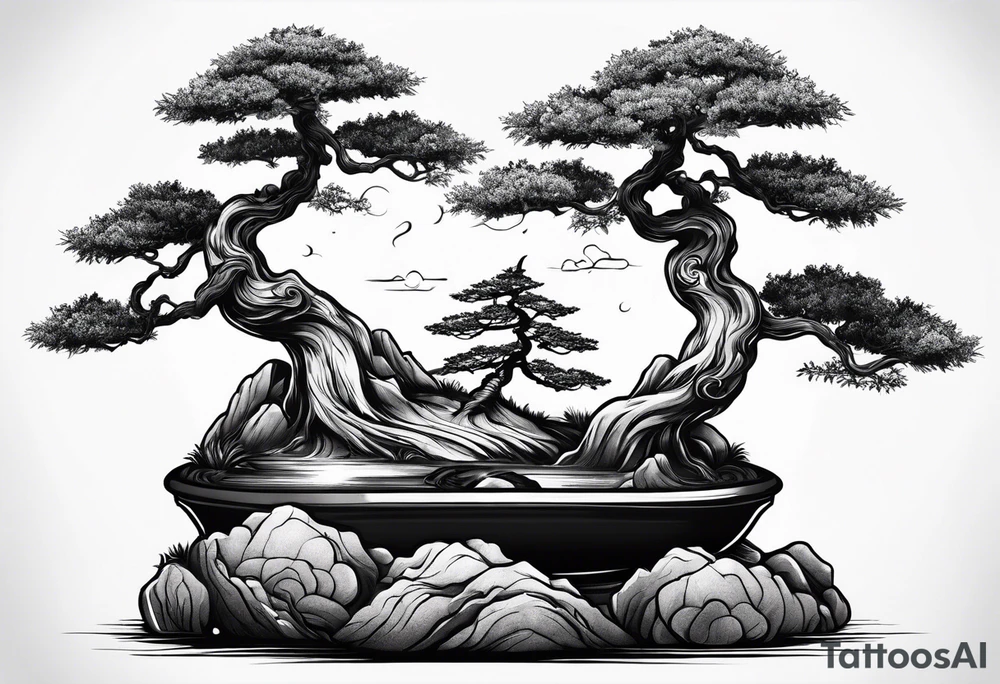 bonsai tree tattoo idea