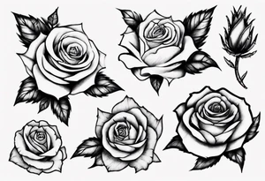 rosas con espinas tattoo idea