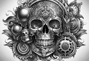 full sleeve mechanical tattoo idea