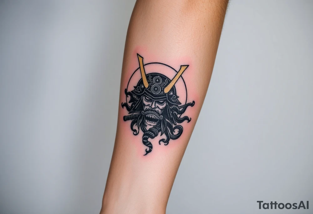 amaterasu and samurai tattoo idea