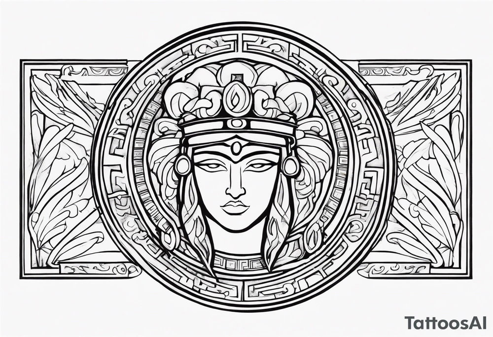 greek strength tattoo tattoo idea