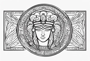 greek strength tattoo tattoo idea