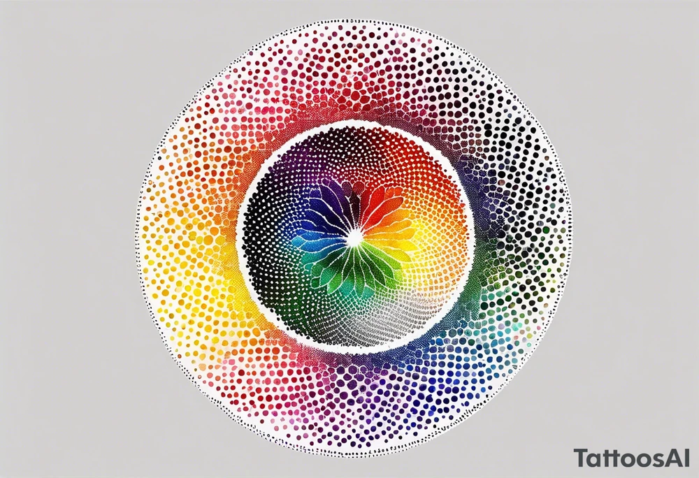 7 rainbow colors tattoo idea