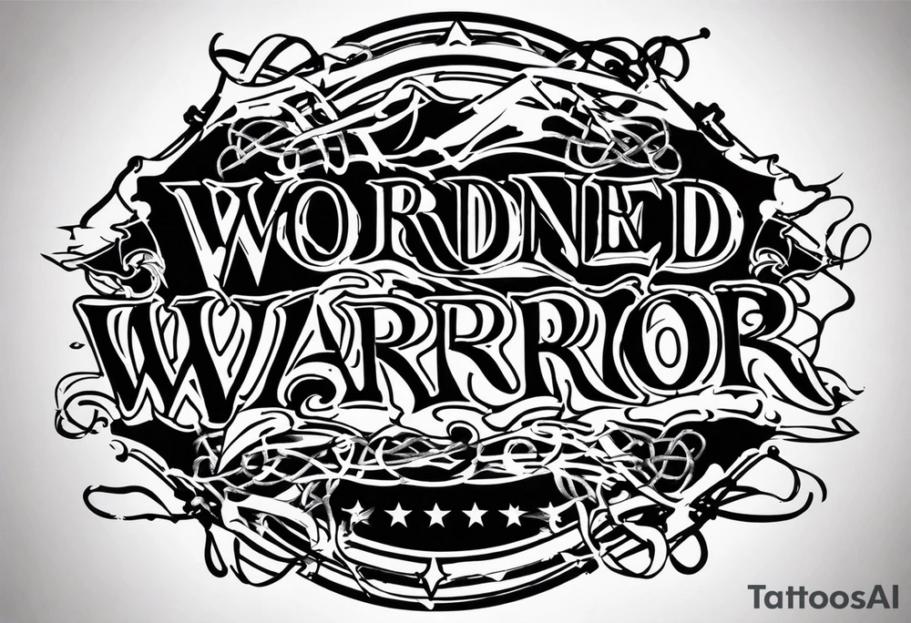 Wounded warrior valhalla barb wire tattoo idea