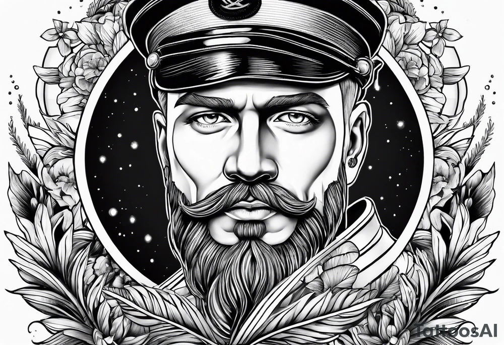 sailor in paradise tattoo idea