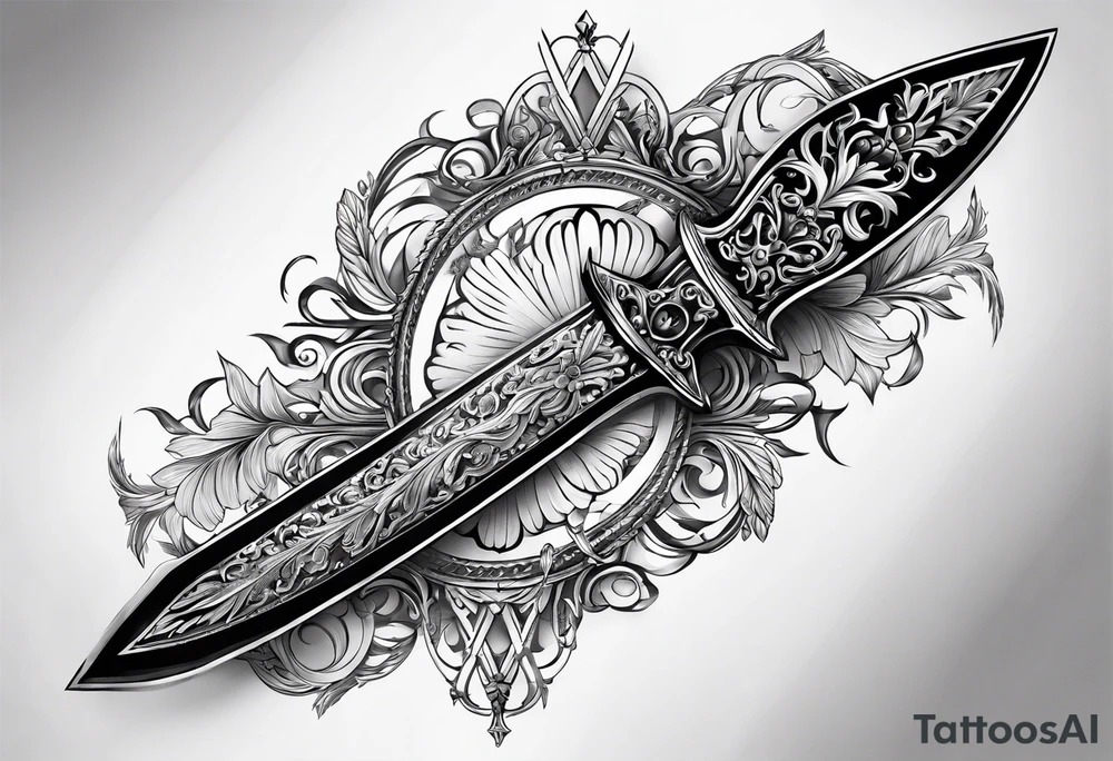 Russian sword tattoo idea