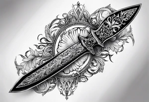 Russian sword tattoo idea