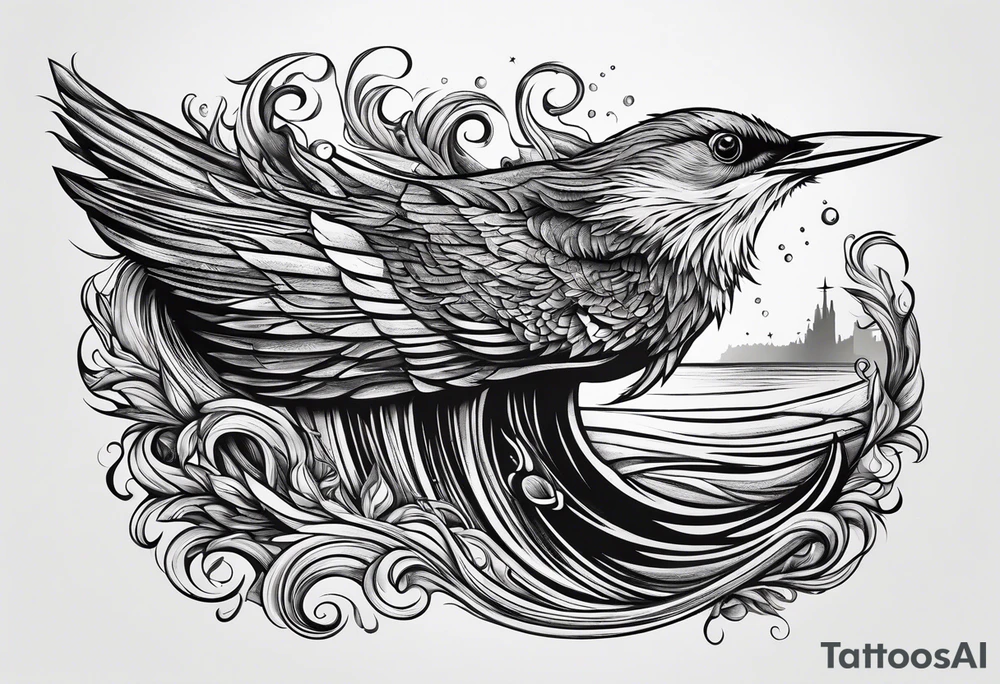 Driftwood stick tattoo idea