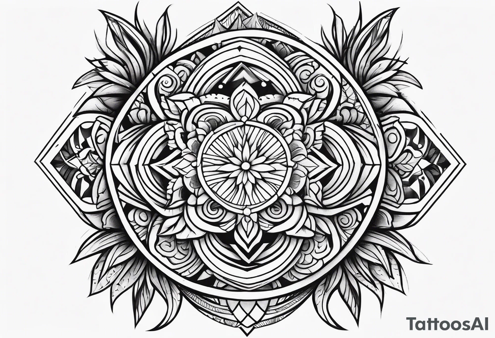 traditional Hawaiian tattoo idea