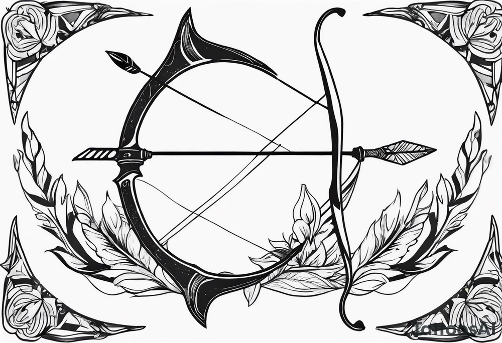 Bow and Arrow tattoo idea