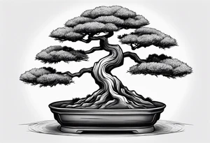 bonsai tree tattoo idea