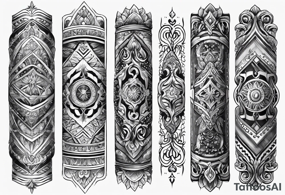 Hand band on forearm tattoo idea