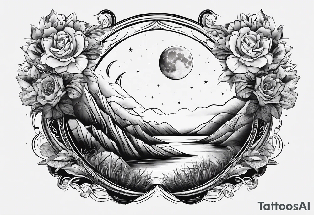 Mental health, changing, moon tattoo idea