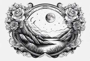 Mental health, changing, moon tattoo idea