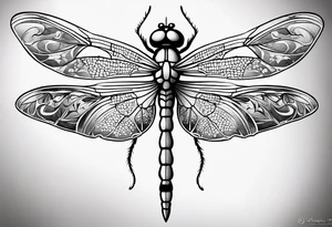tutto passo dragonfly tattoo idea