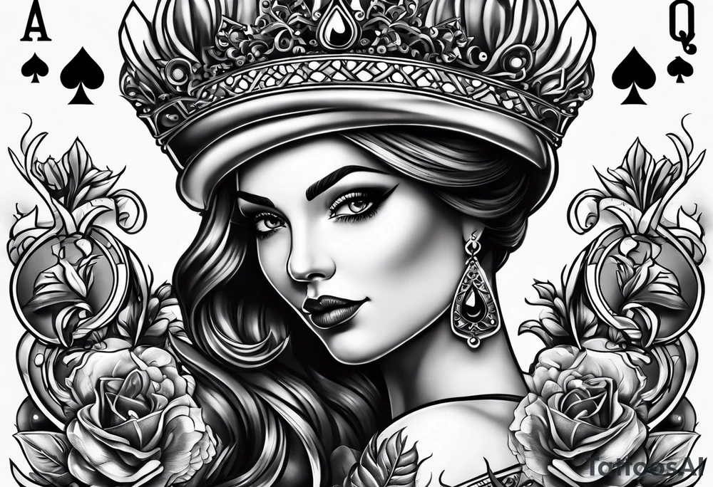 queen of spades tattoo idea