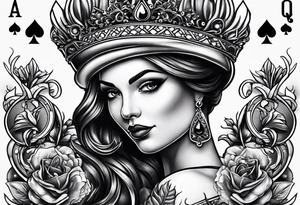 queen of spades tattoo idea