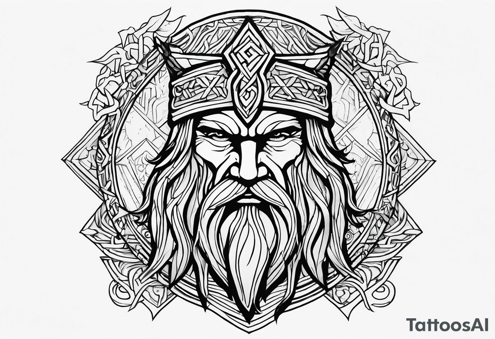 symbol for Odin of Rune tattoo idea