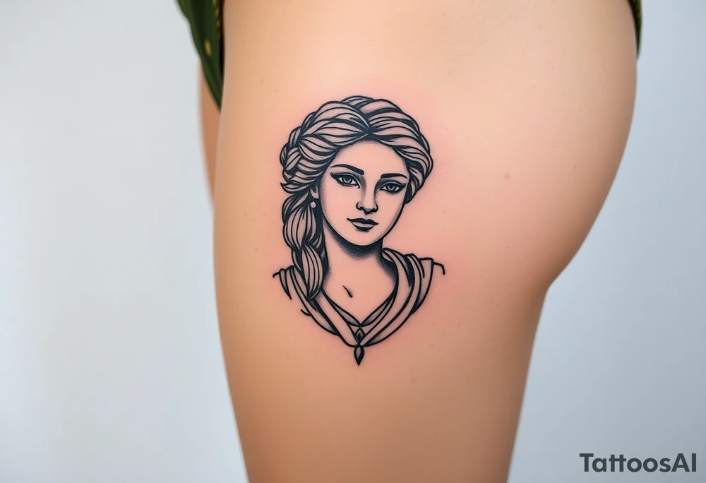 greek sculture 
female tattoo idea