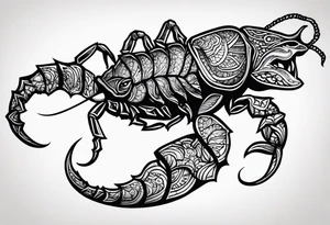 borneo scorpion tattoo idea