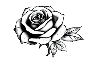 ROSE WITH THE STEM tattoo idea