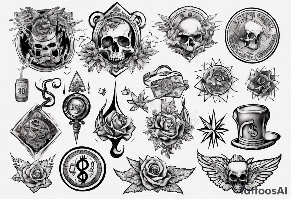 Money tattoo idea