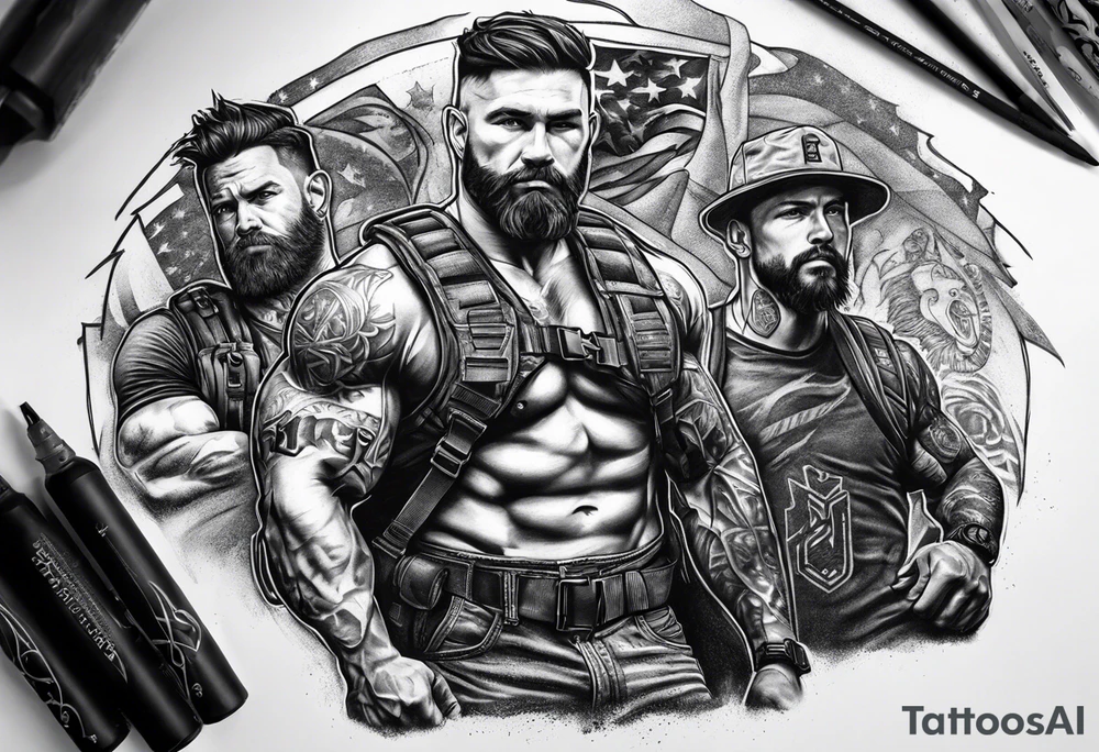 Rucking, brotherhood, fitness, GrowRuck tattoo idea